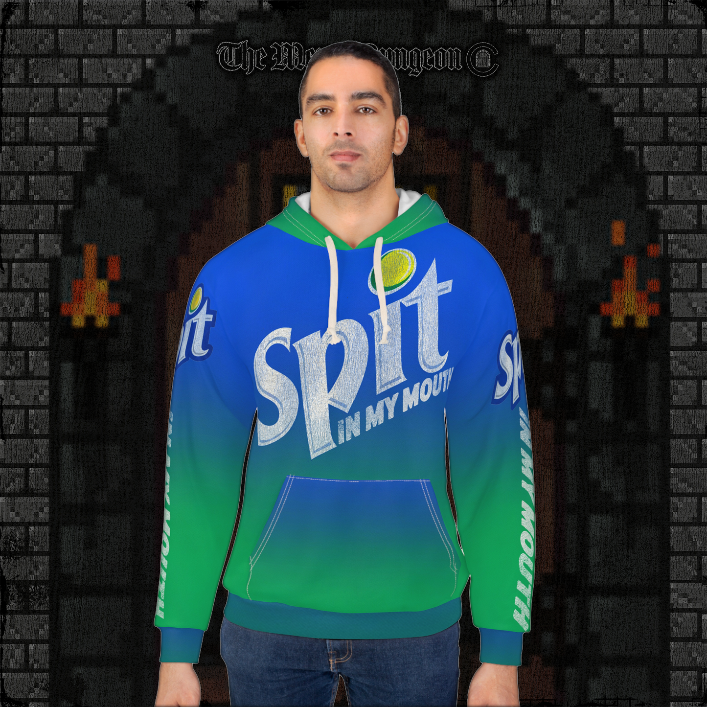 Spit In My Mouth AOP Dungeon Hoodie