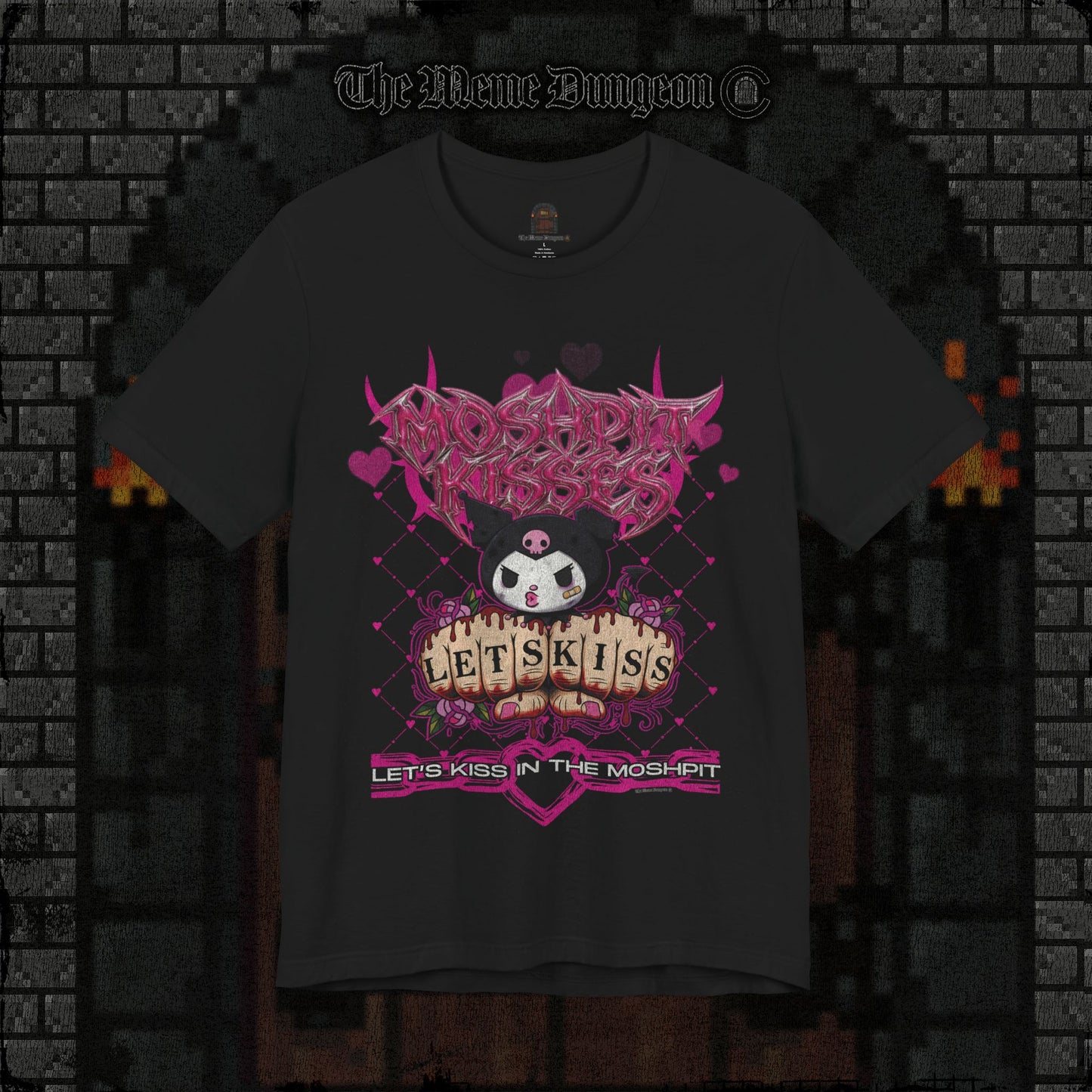 Moshpit Kisses Time Heavy Cotton Relic Tee