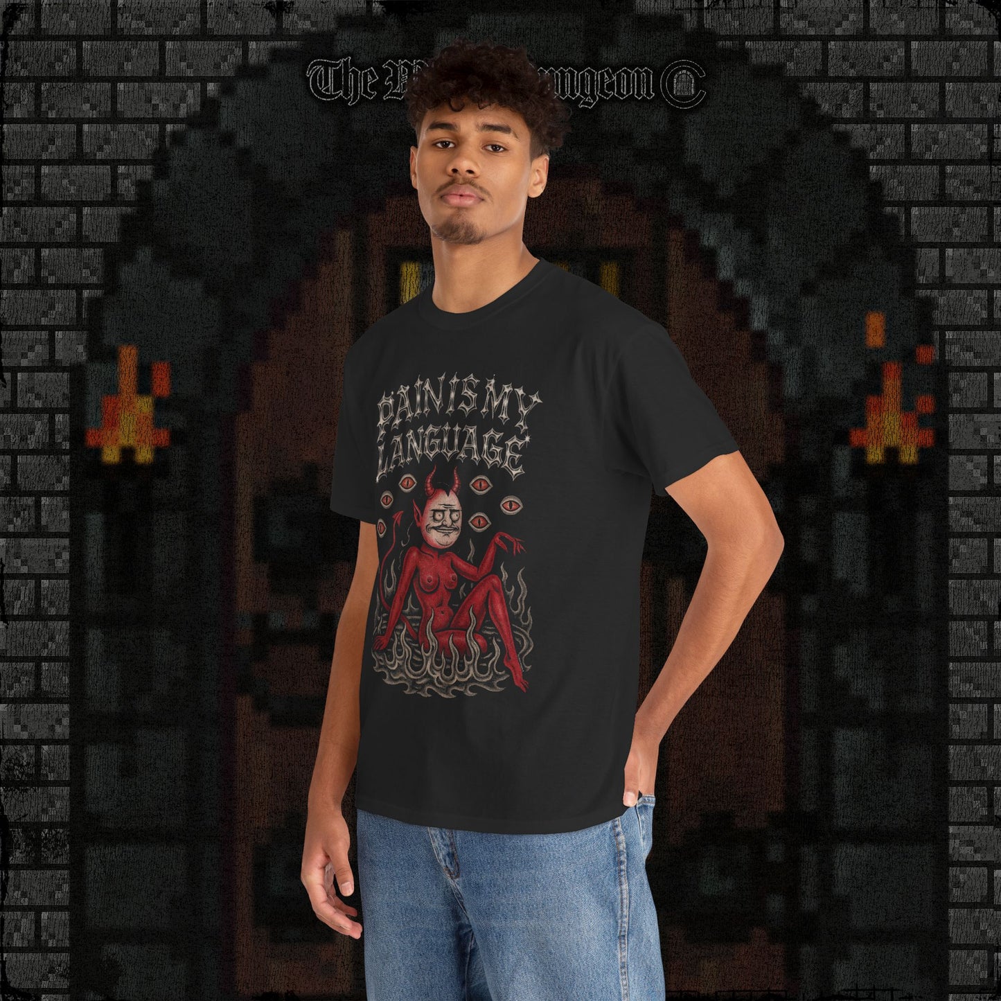 Bilingual in Pain Heavy Cotton Relic Tee