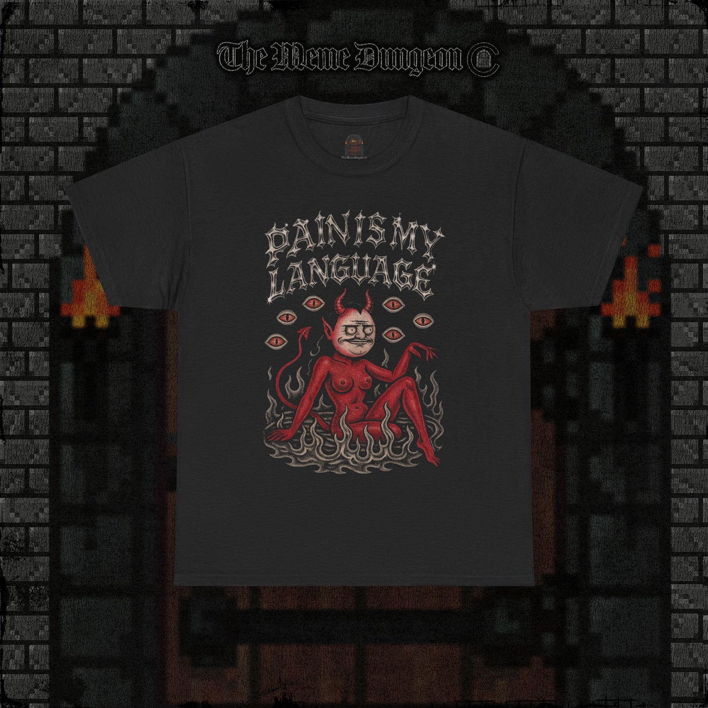 Bilingual in Pain Heavy Cotton Relic Tee