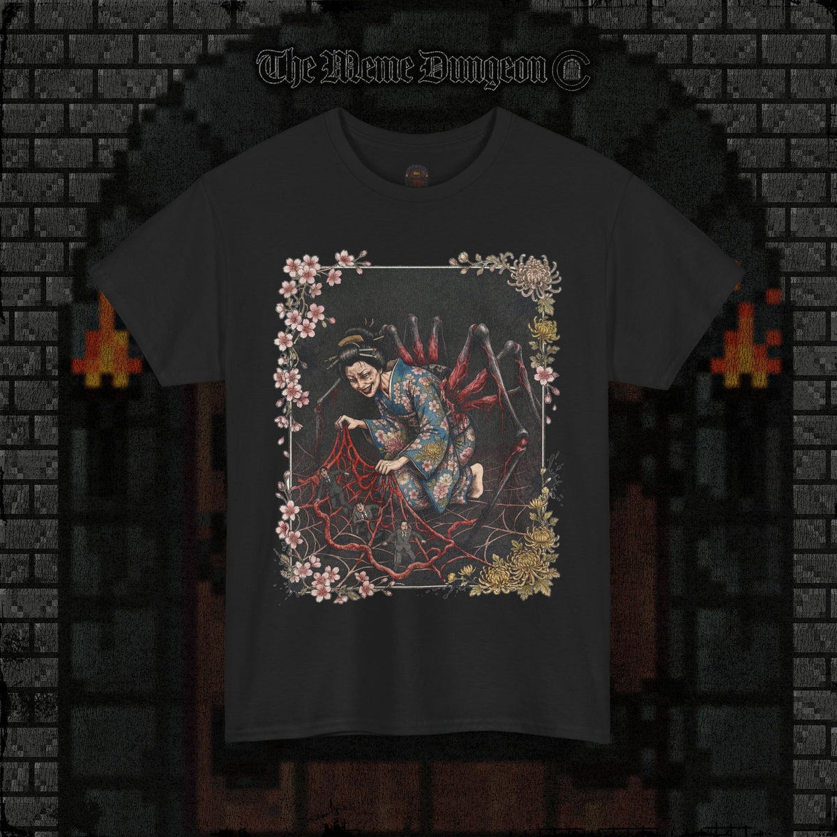 She Weaves Your Guts Into Her Garden Heavy Cotton Relic Tee