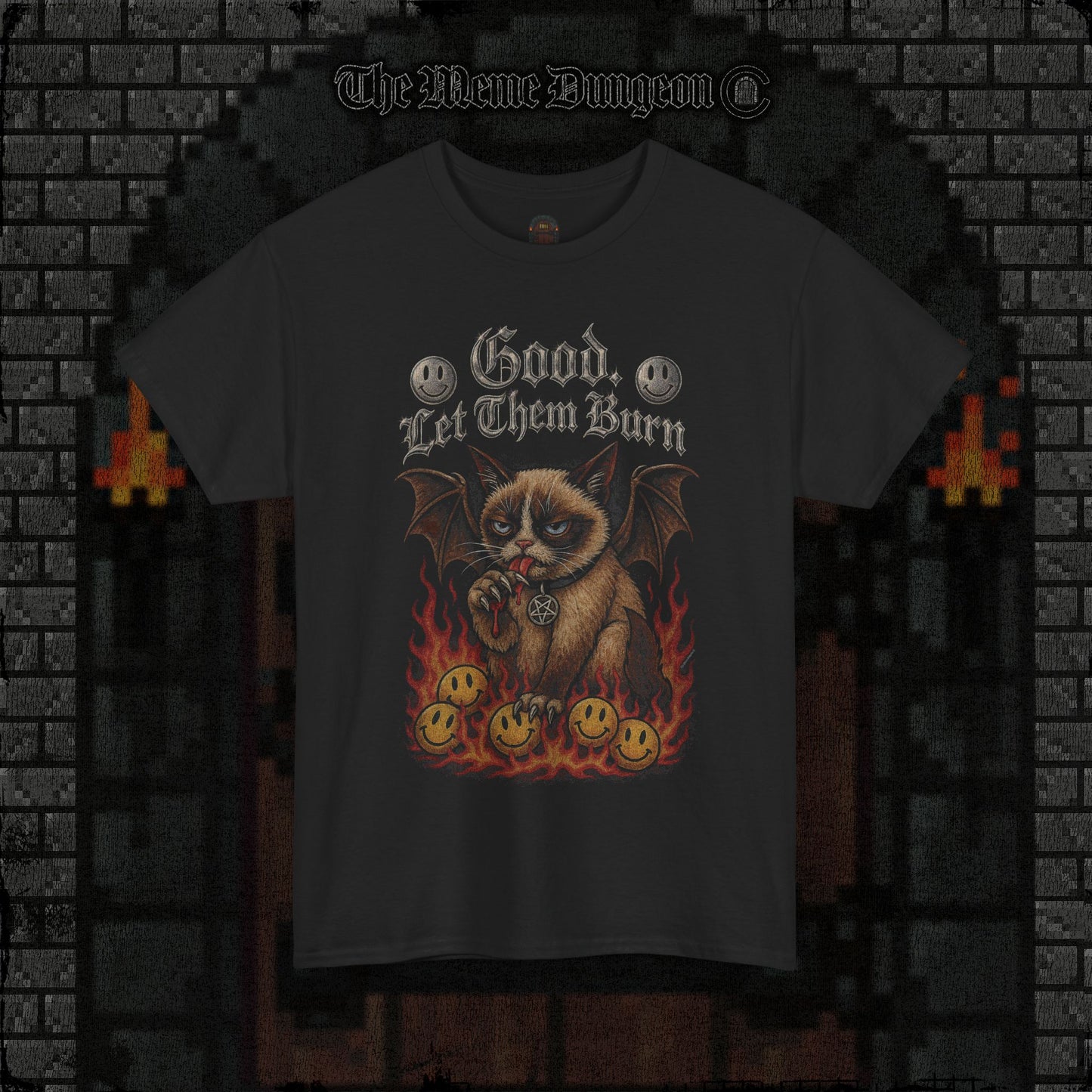 Let them Burn Heavy Cotton Relic Tee