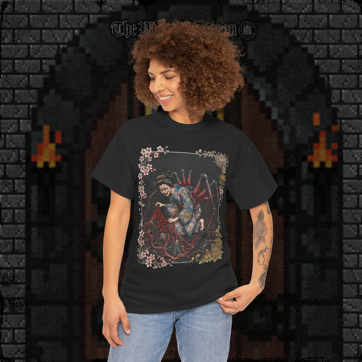 She Weaves Your Guts Into Her Garden Heavy Cotton Relic Tee