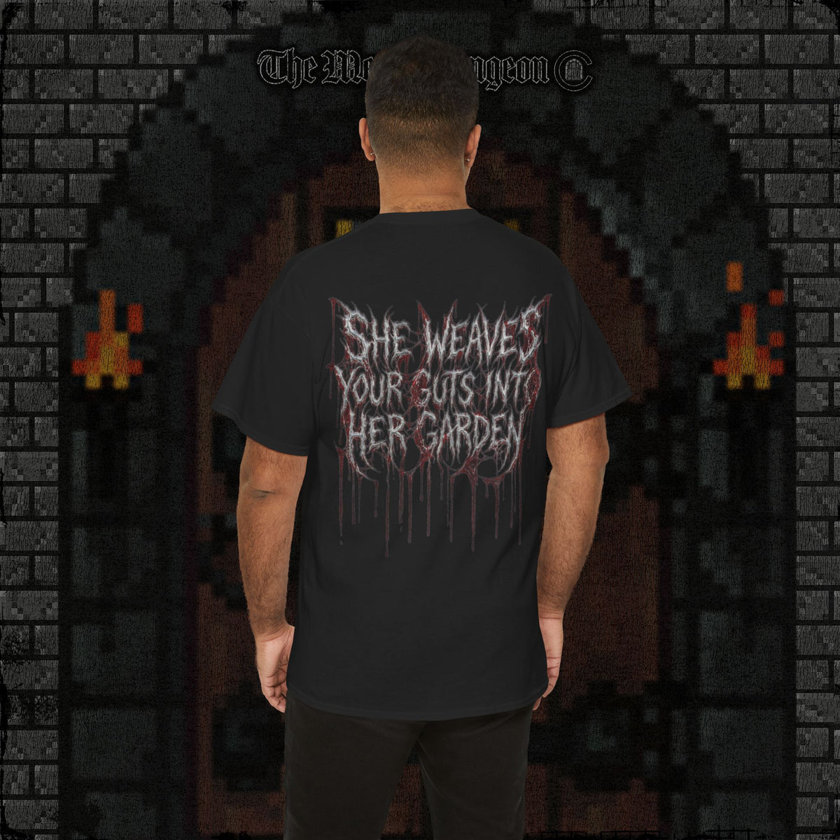 She Weaves Your Guts Into Her Garden Heavy Cotton Relic Tee