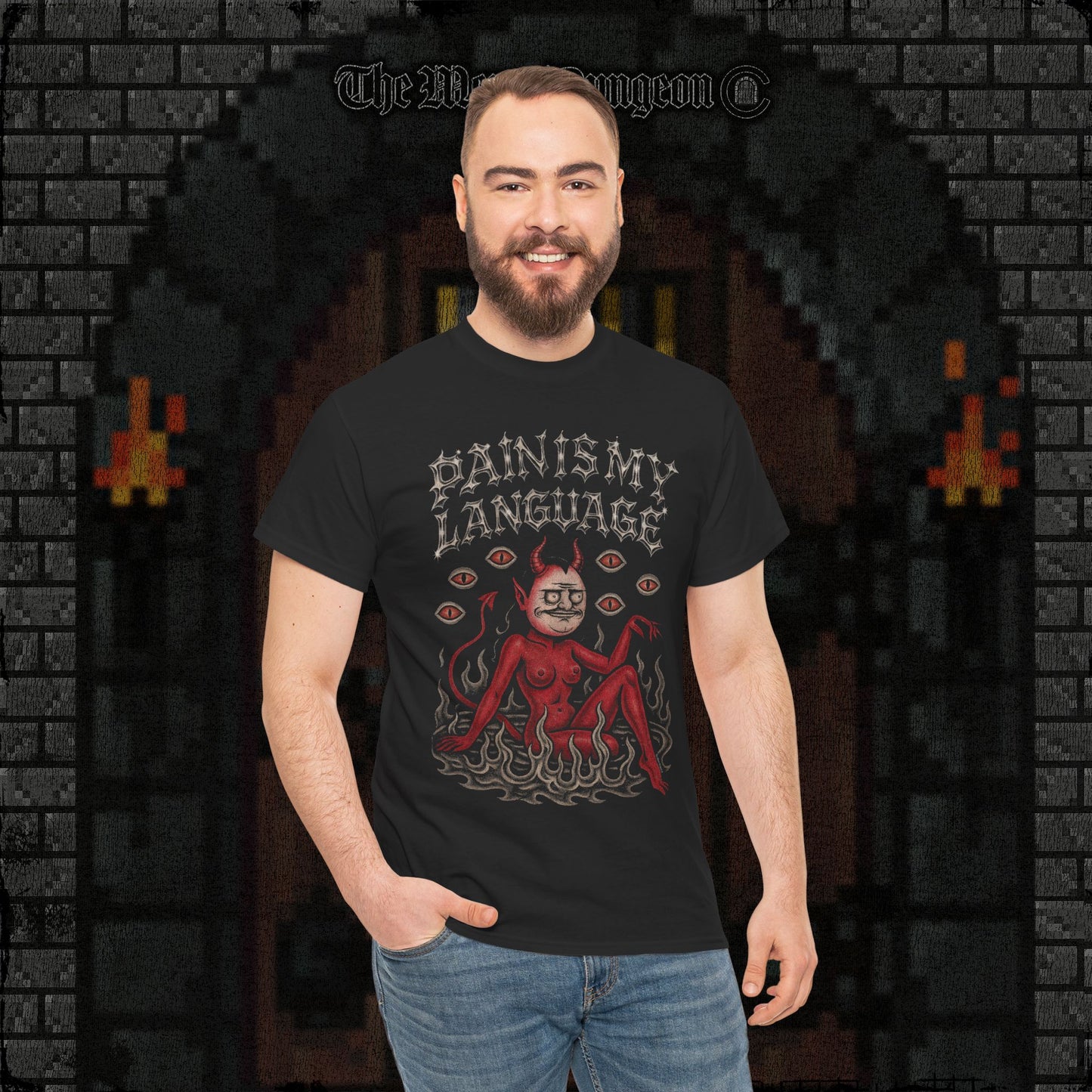 Bilingual in Pain Heavy Cotton Relic Tee