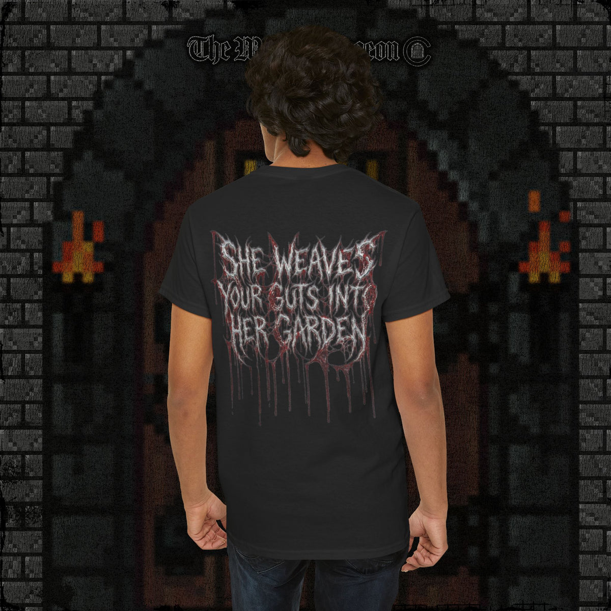 She Weaves Your Guts Into Her Garden Heavy Cotton Relic Tee