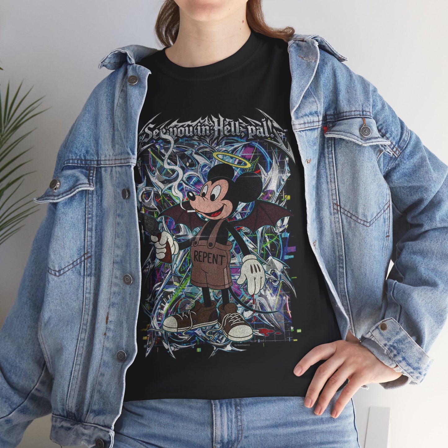 See You In Hell Pal Heavy Cotton Relic Tee