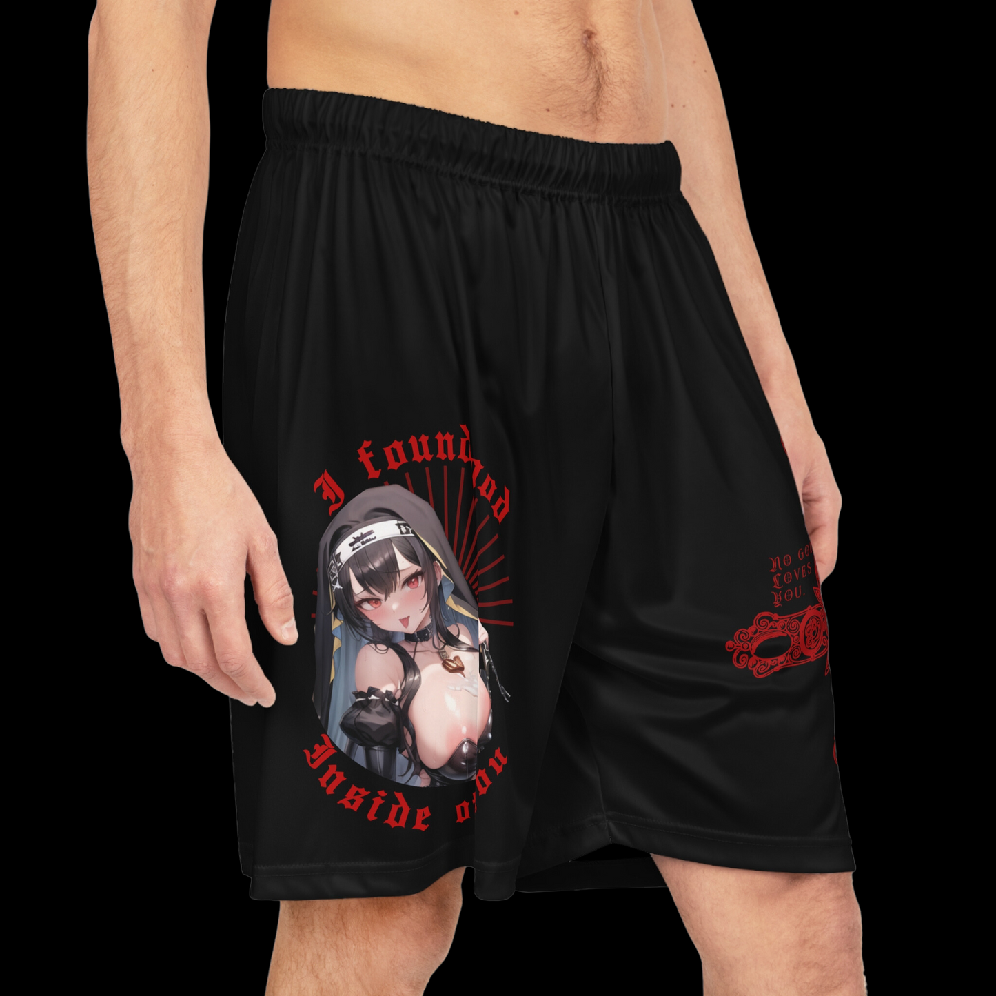 I Found God Inside Of You Basketball Shorts