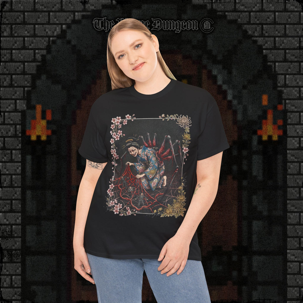 She Weaves Your Guts Into Her Garden Heavy Cotton Relic Tee