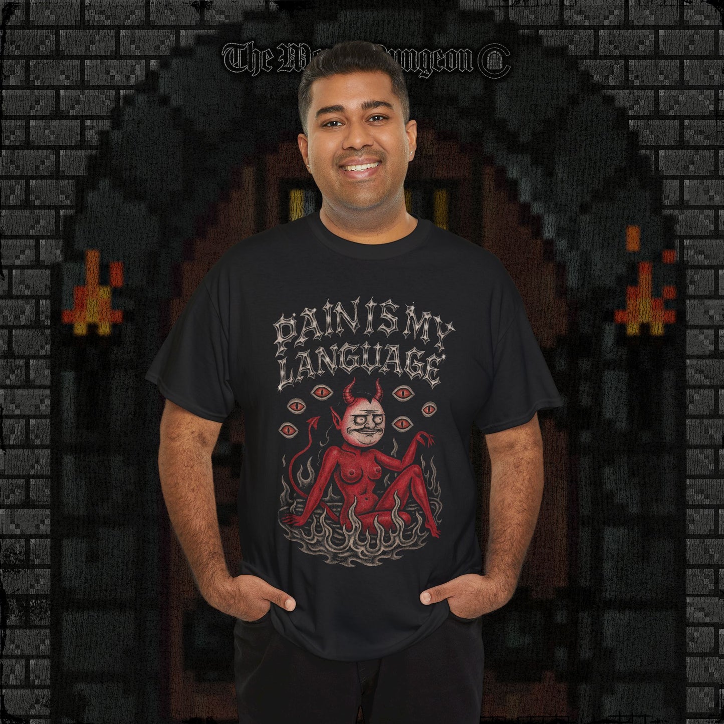Bilingual in Pain Heavy Cotton Relic Tee