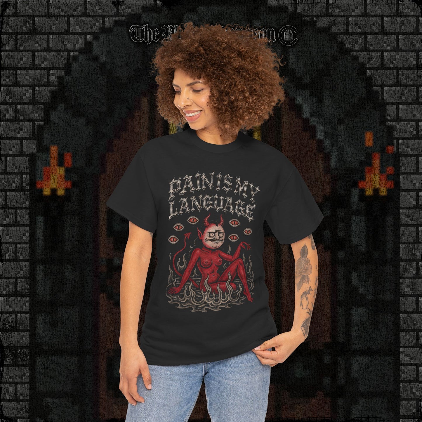 Bilingual in Pain Heavy Cotton Relic Tee