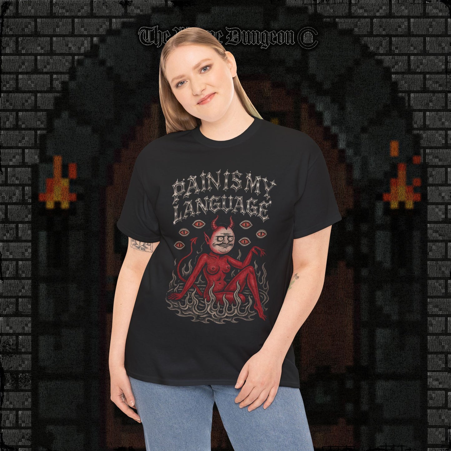 Bilingual in Pain Heavy Cotton Relic Tee