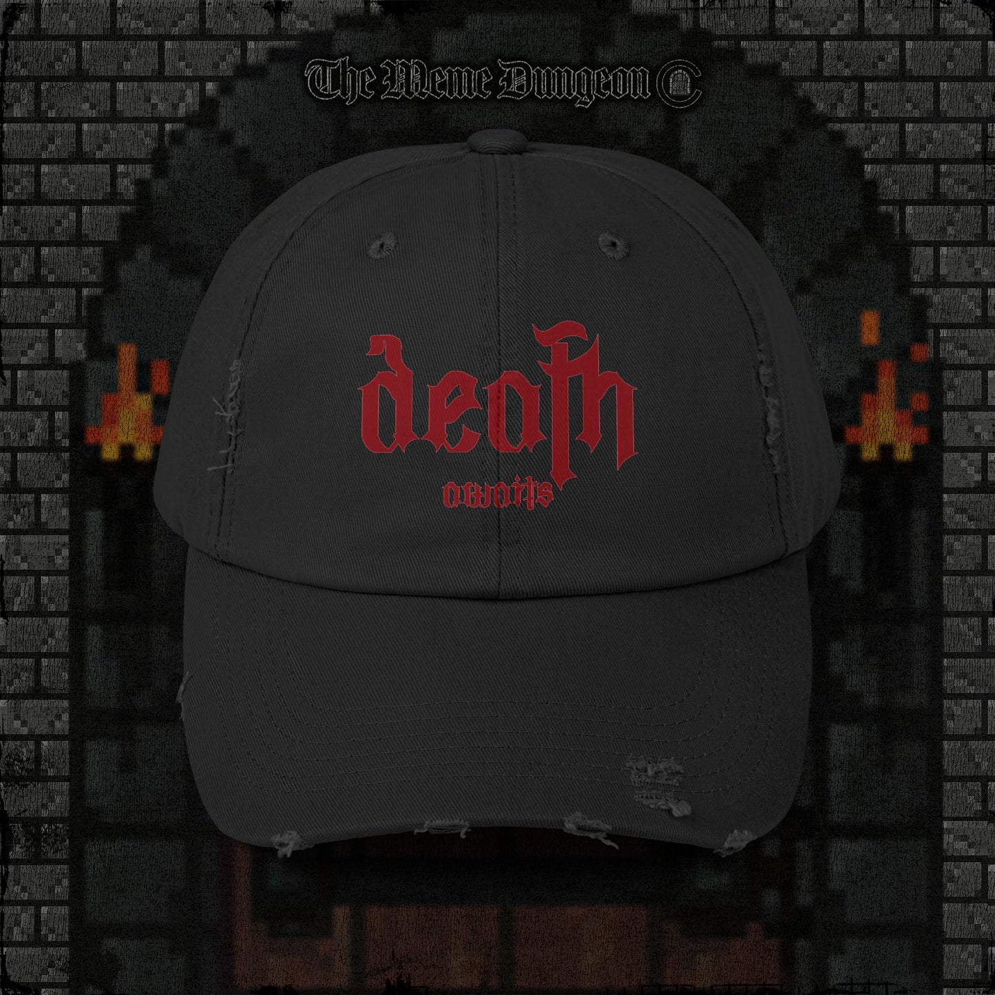 Death Awaits Relic Distressed Cap