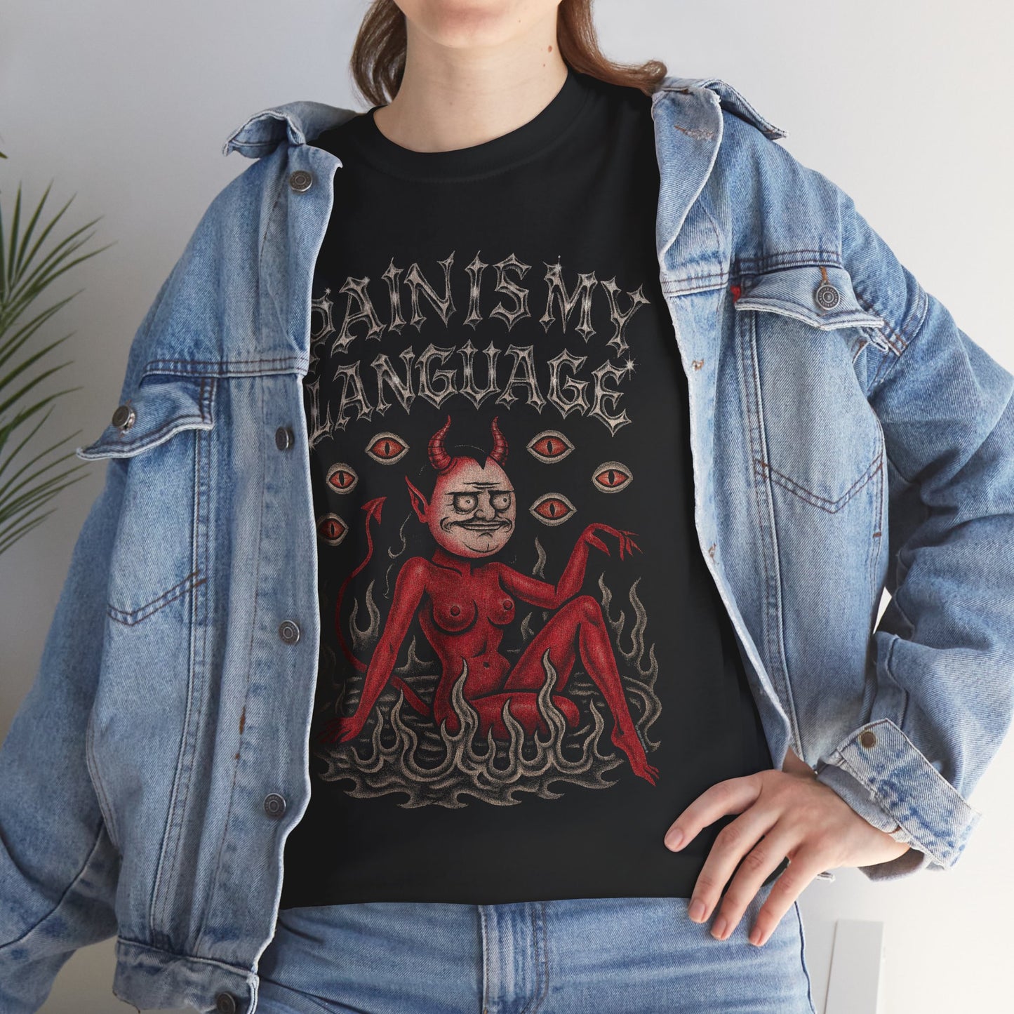 Bilingual in Pain Heavy Cotton Relic Tee
